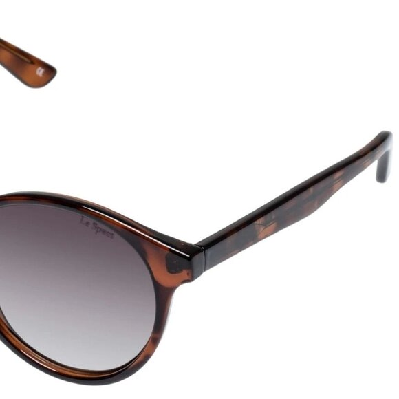 Le Specs Whirlwind Tortoise Round Sunglasses - Picture 3 of 3
